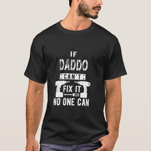 Als papa het niet kan repareren, kan niemand opa t-shirt (Voorkant)