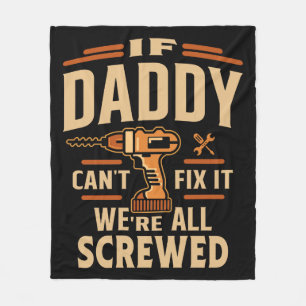 Als papa kan repareren het grappige klusjesman opa fleece deken