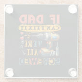 Als papa niet kan repareren glazen onderzetter (Achterkant)