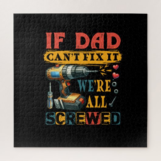 Als papa niet kan repareren legpuzzel (Verticaal)