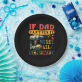 Als papa niet kan repareren papieren bordje (Feest)