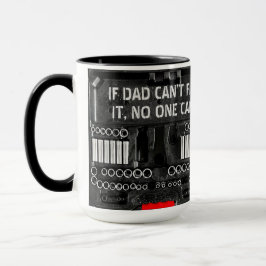 Als papa opa kan niet repareren het grappige moder mok