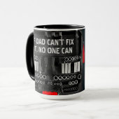 Als papa opa kan niet repareren het grappige moder mok (Voorkant links)