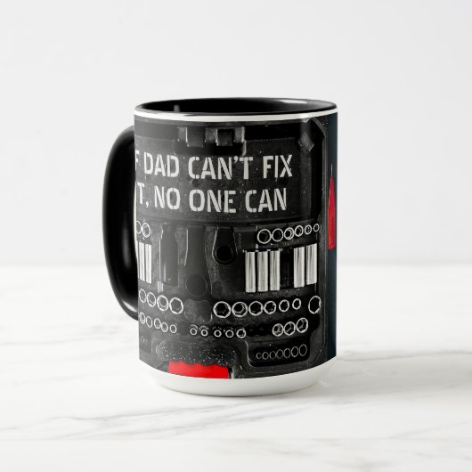 Als papa opa kan niet repareren het grappige moder mok (Voorkant links)