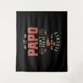 Als Papo het niet kan oplossen, zijn we doorgelich Wandkleed (Voorkant)