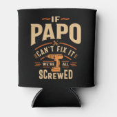 Als papo kan repareren het grappige klusjesman opa blikjeskoeler (Voorkant)