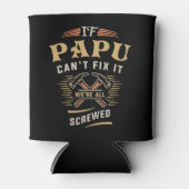 Als papu kan repareren het grappige klusjesman opa blikjeskoeler (Voorkant)