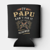 Als papu kan repareren het grappige klusjesman opa blikjeskoeler (Achterkant)