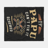 Als papu kan repareren het grappige klusjesman opa fleece deken (Voorkant (Horizontaal))