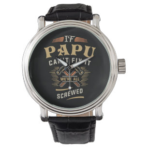 Als papu kan repareren het grappige klusjesman opa horloge