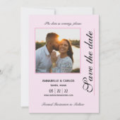 Als Parijs niet zo ver is, bewaar de datum Pink Gl Kaart (Voorkant)