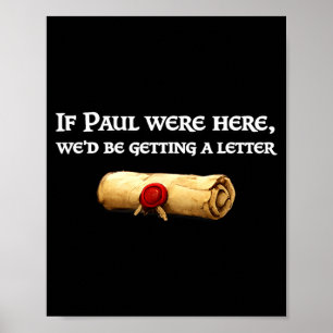 Als Paul hier is, krijgen we een grap over een bri Poster