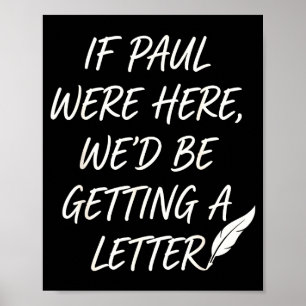 Als Paulus hier was krijgen we een brief christeli Poster