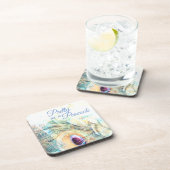  als pauw pastelpauw onderzetter (Rechterzijde)