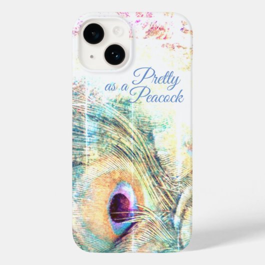 als pauwenpastel wit Case-Mate iPhone case (Achterkant)