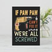Als paw paw het niet kan repareren, zijn we allema kaart (Staand voorkant)