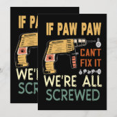 Als paw paw het niet kan repareren, zijn we allema kaart (Voorkant / Achterkant)