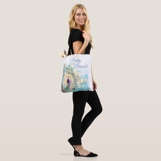  als Peacock-tas Tote Bag (Op model)