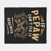 Als Pepaw Cant repareren het grappige klusjesman o Fleece Deken (Voorkant (Horizontaal))