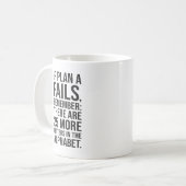 Als plan A mislukt - Motivatie succes Koffiemok (Voorkant links)