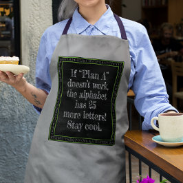 Als Plan A niet werkt... Schort