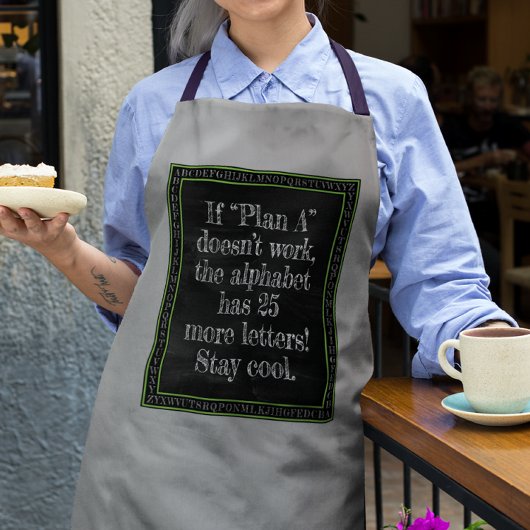 Als Plan A niet werkt... Schort