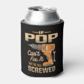 Als Pop kan repareren het grappige klusjesman opa Blikjeskoeler (Blikje Voorkant)