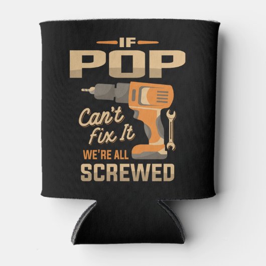 Als Pop kan repareren het grappige klusjesman opa Blikjeskoeler (Voorkant)