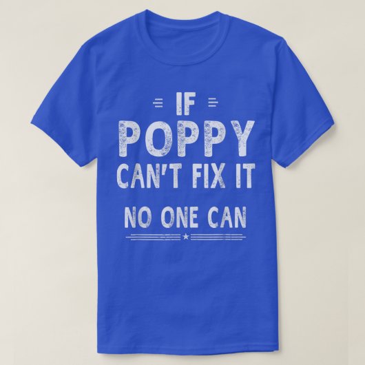 Als Poppy de Mannen van de beste vaders niet kan F T-shirt (Design voorkant)