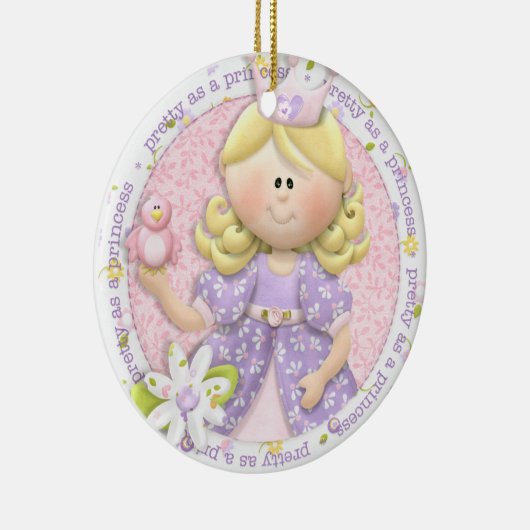  als prinses fotoornament keramisch ornament (Rechts)