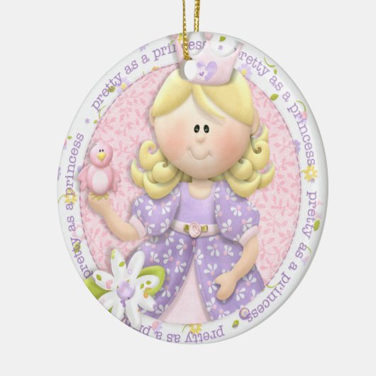 als prinses fotoornament keramisch ornament (Links)