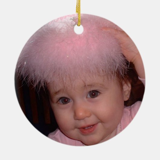  als prinses fotoornament keramisch ornament (Achterkant)