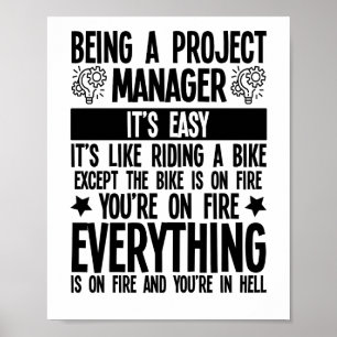 Als projectmanager is het gemakkelijk om te bellen poster