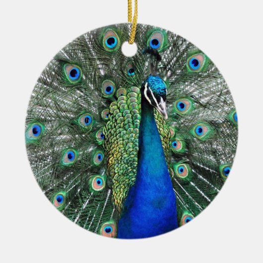 Als Proud als Peacock Keramisch Ornament (Voorkant)