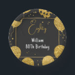 Als Retro Fun Adult Humor Happy Chic 80th Birthday Papieren Bordje<br><div class="desc">Stap terug in de tijd en vier 80 fantastische jaren! Als Retro Fun Adult Humor Happy Chic 80th Birthday Paper combineren Borden charme met speelse humor om creëer de perfecte aankondiging te maken voor deze mijlpaal. Maak indruk op je gasten met een ontwerp dat net zo chique en tijdloos is...</div>