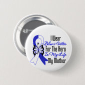 ALS Ribbon Hero in Mijn leven Mijn moeder Ronde Button 5,7 Cm (Voorkant /achterkant)