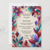 Als rijke zachte Blauwgroen Herfst Gem Bold Jewel  Kaart (Voorkant)