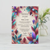 Als rijke zachte Blauwgroen Herfst Gem Bold Jewel  Kaart (Staand voorkant)