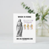Als Romeinen in Rome doen wat Romeinen doen (kledi Briefkaart (Staand voorkant)