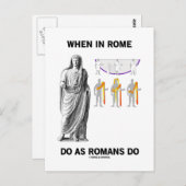 Als Romeinen in Rome doen wat Romeinen doen (kledi Briefkaart (Voorkant / Achterkant)