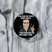ALS ROMNEY MENSEN GELIJKE RECHTEN GEEFT DAN RONDE BUTTON 4,0 CM (In situ)