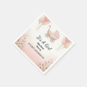 Als Roos Boho Gold Mom Chic Spring Baby Girl Showe Servet (Hoek)