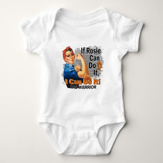 Als Rosie het kan doen MS Warrior T-shirt (Voorkant)