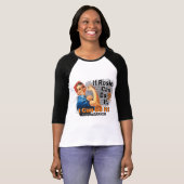 Als Rosie het kan doen MS Warrior T-shirt (Voorkant volledig)