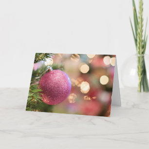  als Roze kerstkaart met Angel op achterzijde Feestdagen Kaart