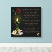 Als rozen groeien in de hemel 12x12 canvasprint canvas afdruk (Insitu (Houten vloer))