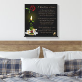 Als rozen groeien in de hemel 12x12 canvasprint canvas afdruk (Insitu (Slaapkamer))