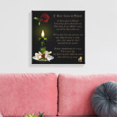 Als rozen in de hemel groeien 12x12 canvasprint canvas afdruk (Insitu (Woonkamer))
