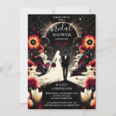 Als Ruby Claret Wit Hart Rood Zwart Vrijgezellenfe Kaart (Voorkant)