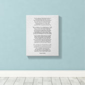 Als Rudyard Kipling klein is Canvas Afdruk (Insitu (Houten vloer))